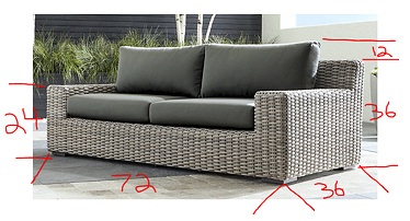 Heavy Duty Waterproof Patio Oversized Sectional Cover for 3-Seater Couch Large Durable Garden Furniture Bench Cover with Air Vent Beige & Brown 90” x 34” x 32” Arcedo Outdoor Sofa Cover 