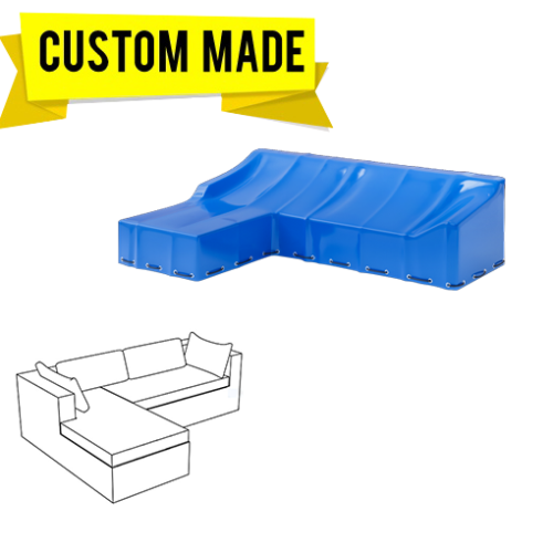 Custom L-Shaped Sofa Covers – Style 4