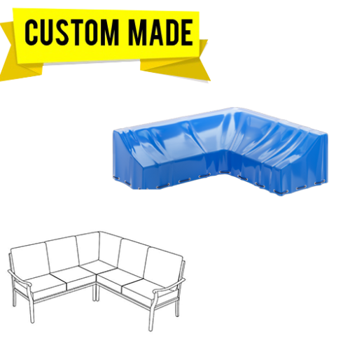 Custom L-Shaped Sofa Covers – Style 7