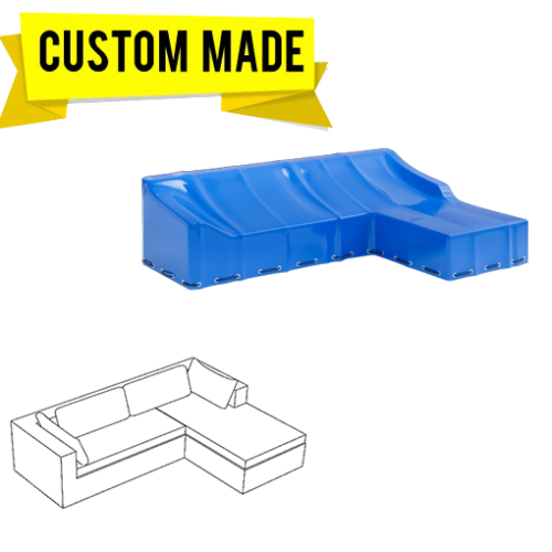 Custom L-Shaped Sofa Covers – Style 10