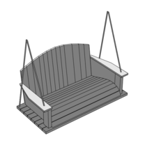 Porch Swing Covers With Customizable Models