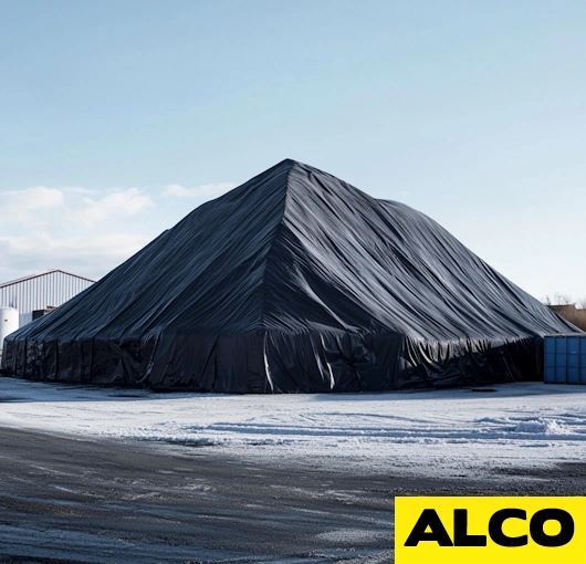 large salt pile covers blackcolor heavy duty