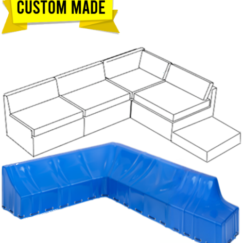 L-Shape Sectional With Left Side Table Covers